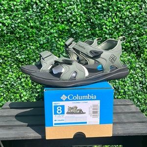 Columbia Men's 2 Strap Sport Sandal - Gravel Black- Size 8